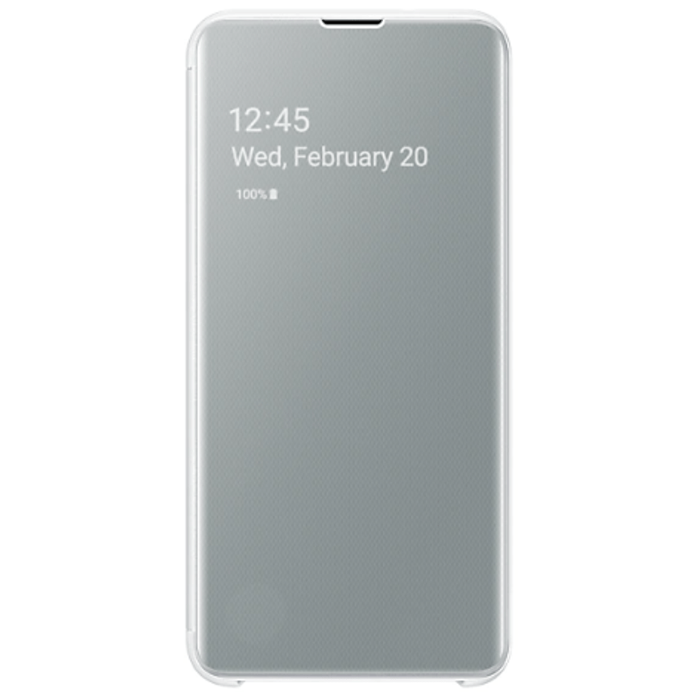 Capa Protetora Samsung Clear View Galaxy S10e - Branca - Laser Eletro