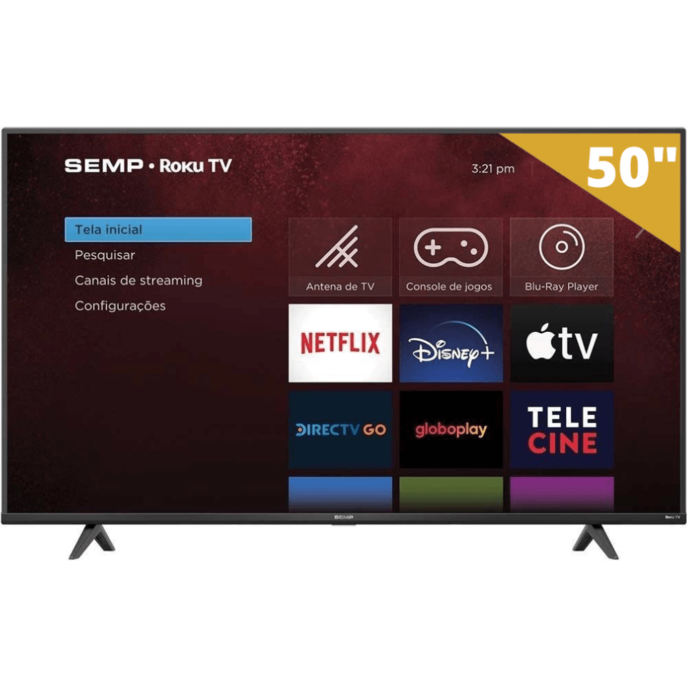 Smart TV Led 40 TCL 40S615 FHD Android Controle Remoto com