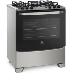 Fogão 5 Bocas Electrolux 76GS Glass Prata