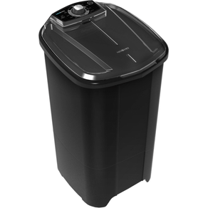 Lavadora de Roupas 10KG Newmaq Preta 220V 9 Programações Semi-automática