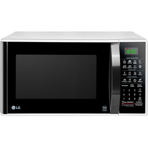 Forno Micro-ondas 30 Litros LG MS3091BCA com revestimento EasyClean™, tecnologia I Wave Branco 220V