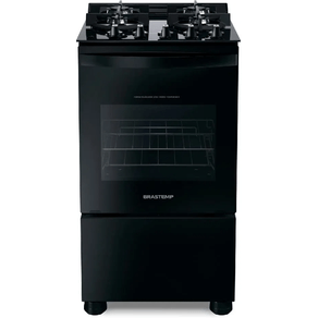 Fogão 4 Bocas Brastemp BFO4VAE Preto Mesa Vidro
