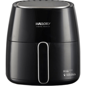 Fritadeira Elétrica Sem Óleo Air Fryer Mallory 100% Digital Premium Preta 220V 5,5 Litros 1500W