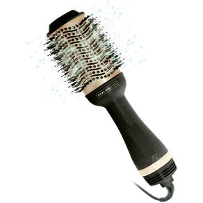 Escova Secadora Mallory Sublime Liss Preta/Dourada 220V 1200W 3 em 1 2 Velocidades Cerdas Mistas