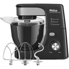 Batedeira Planetária Philco PHP500P Turbo Preto 220V 12 Velocidades