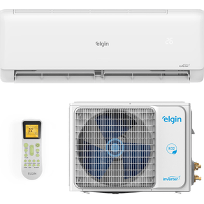 Ar-condicionado Split 9.000 BTUs Elgin HJFI09C2WB/HJFE09C2CB Eco Inverter Wi-Fi Branco 220V