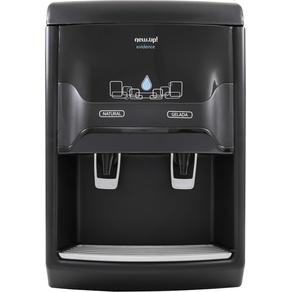 Bebedouro Gelágua de Mesa New Up BEVP2 Evidence Preto 220V Refrigerado Por Compressor
