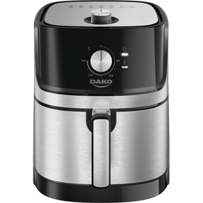 Fritadeira Elétrica Sem Óleo Air Fryer Dako Preta 220V 5 Litros Painel Analógico 1700W