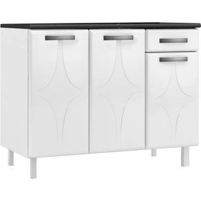 Balcão de Cozinha Telasul Rubi Smart Branco