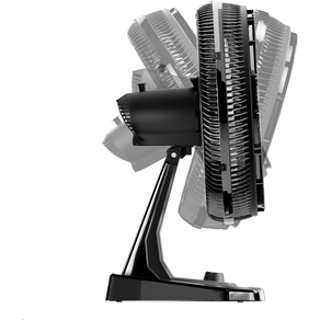 Ventilador de Mesa WAP Flow Turbo 180W Preto 220V 50 cm 8 Pás 2 em 1 Mesa ou Parede