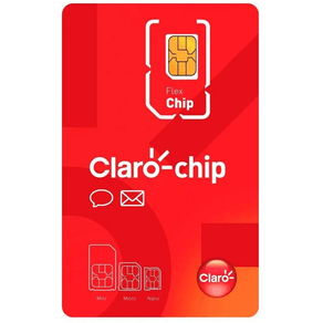 Chip Claro Triplo Corte Pré-Pago Cobertura Nacional